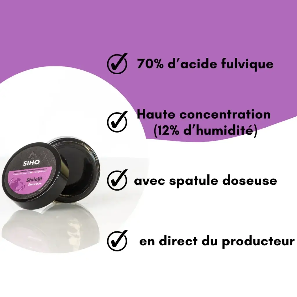 Les atouts du Shilajit SIHO