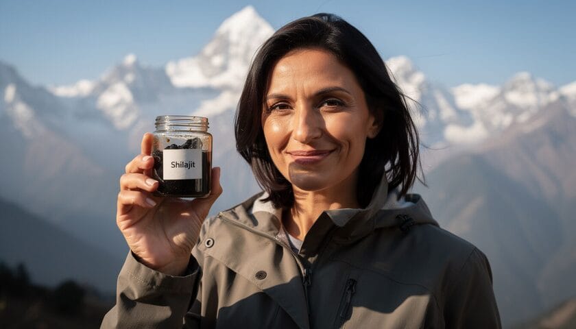 Une femme qui a trouvée le meilleur Shilajit pour sa vitalité.