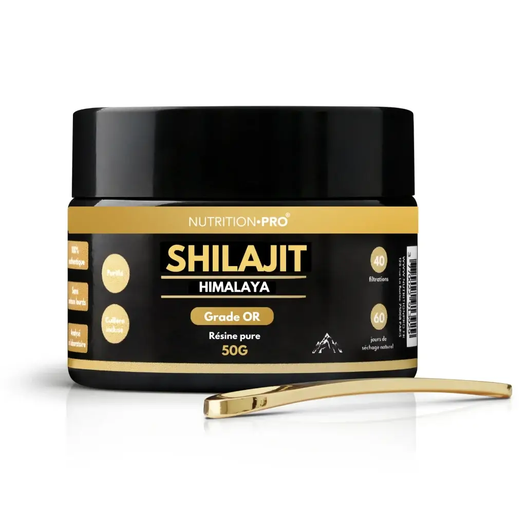 Résine pure de Shilajit Grade OR de nutrition Pro.